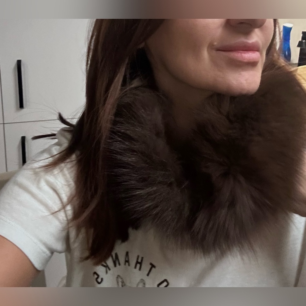 Brown Fox Fur headband or a scarf
